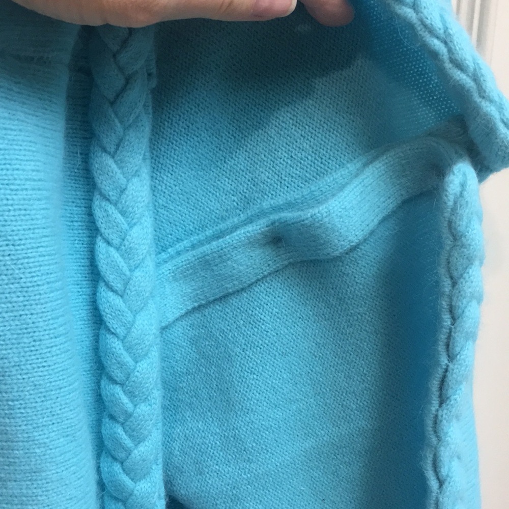 NWOT “David Brooks” Cropped Braided Detail Sweater - Picture 7 of 9